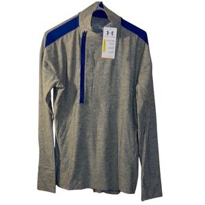 🌹NWT:Under Armour Grey and Blue Pullover
